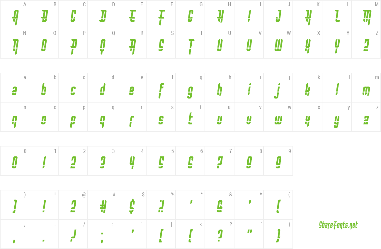 Font Bullet Rain preview